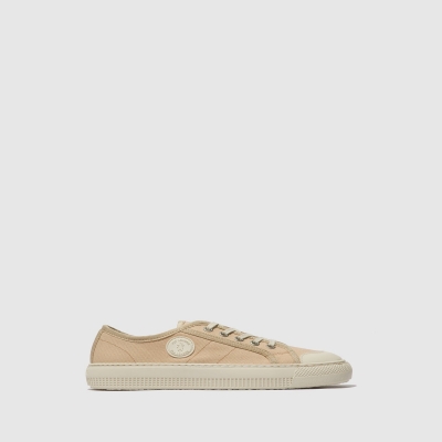 Beige Fly London Lace-up Women's Trainers | USA75CSBN