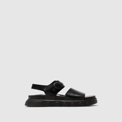 Black Fly London Ankle Strap Women's Sandals | USA35XWJC