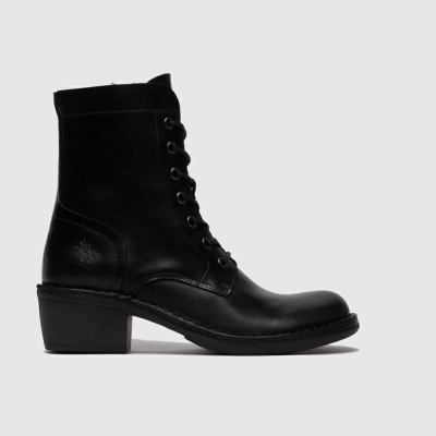 Black Fly London Lace Up Women's Ankle Boots | USA03QEHO