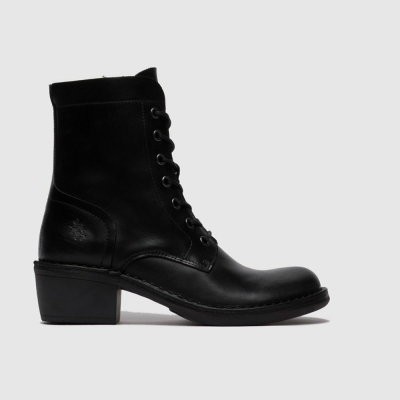 Black Fly London Lace Up Women's Ankle Boots | USA28VJXS