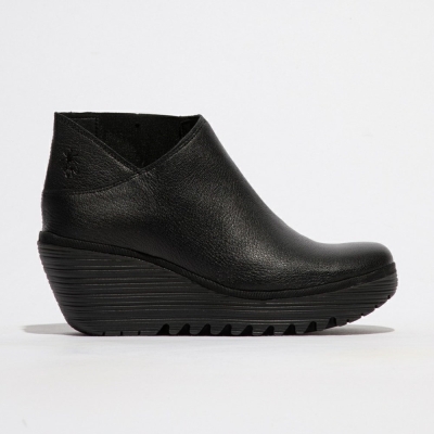 Black Fly London Pull On Women's Wedge | USA39ICYD