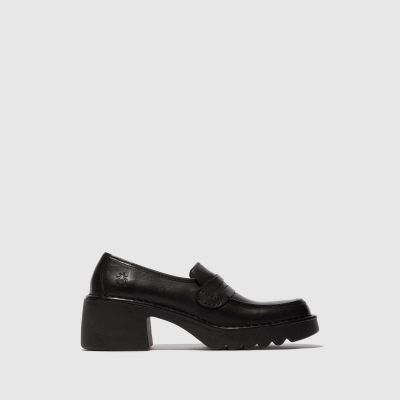 Black Fly London Slip-on Women's Loafers | USA75AFJR