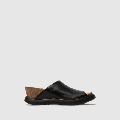 Black Fly London Slip-on Women's Mules | USA52CUAI