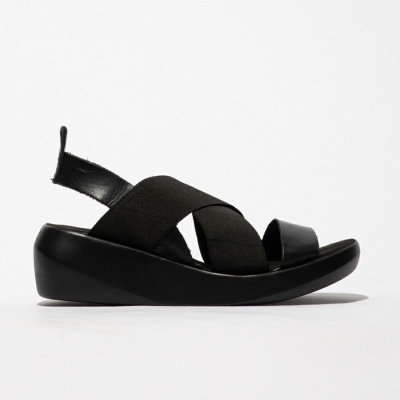 Black Fly London Slip-on Women's Sandals | USA48TNQK