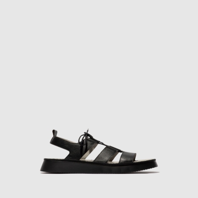 Black Fly London Strappy Women's Sandals | USA21LXFT