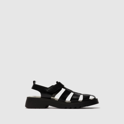 Black Fly London Strappy Women's Sandals | USA60VMLY