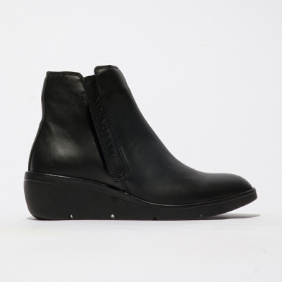 Black Fly London Upper Leather Women's Ankle Boots | USA36DPTY