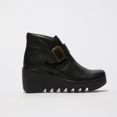 Black Fly London Upper Leather Women's Ankle Boots | USA45WFCE