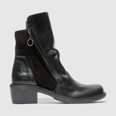 Black Fly London Upper Leather Women's Ankle Boots | USA68EDAM