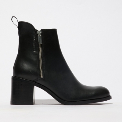 Black Fly London Upper Leather Women's Ankle Boots | USA85VSIG