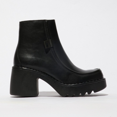 Black Fly London Upper Leather Women's Ankle Boots | USA96WNGU