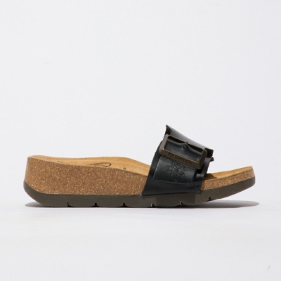 Black Fly London Upper Leather Women's Sandals | USA83UYFK