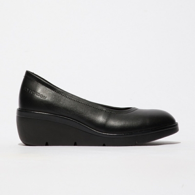 Black Fly London Upper Leather Women's Wedge | USA14DPWM