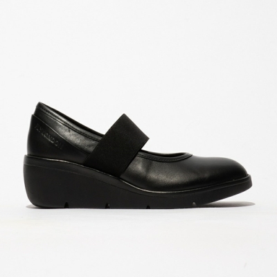 Black Fly London Upper Leather Women's Wedge | USA60RTAJ