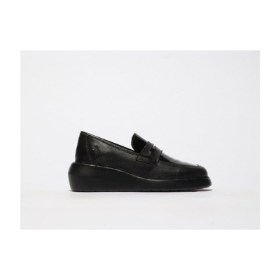 Black Fly London Upper Leather Women's Wedge | USA78CQZG