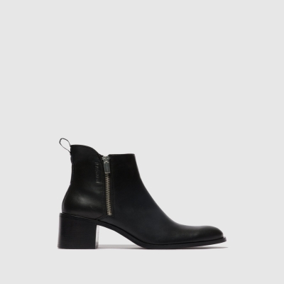 Black Fly London Zip Up Women's Ankle Boots | USA06MNFI