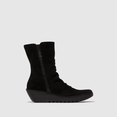 Black Fly London Zip Up Women's Ankle Boots | USA07UYJC