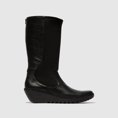 Black Fly London Zip Up Women's Boots | USA14YIAB