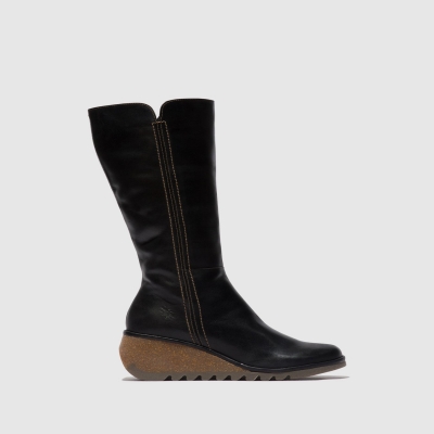 Black Fly London Zip Up Women's Boots | USA15DBVS