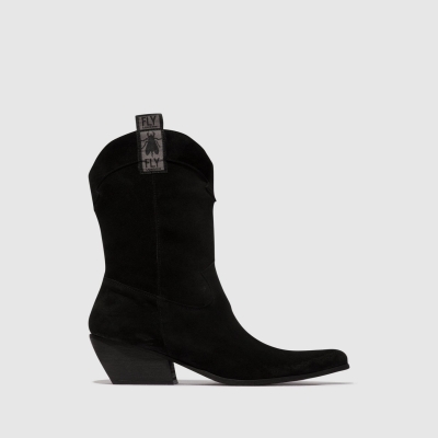 Black Fly London Zip Up Women's Boots | USA35MZPV