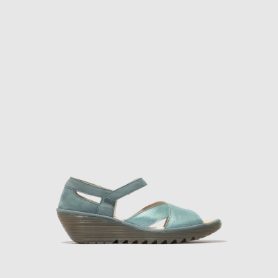 Blue Fly London Ankle Strap Women's Sandals | USA02RIQW