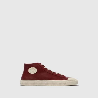 Burgundy Fly London Hi-Top Men's Trainers | USA61PVSZ