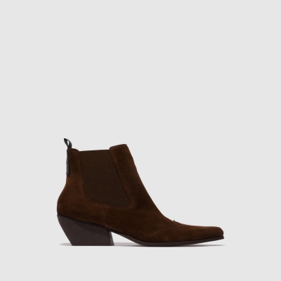 Chocolate Fly London Chelsea Women's Ankle Boots | USA67KSMR