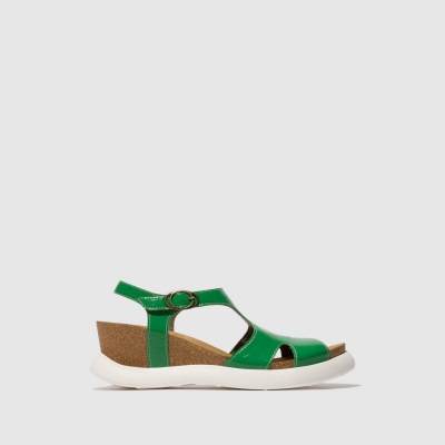 Green Fly London Buckle Women's Sandals | USA81KSRI