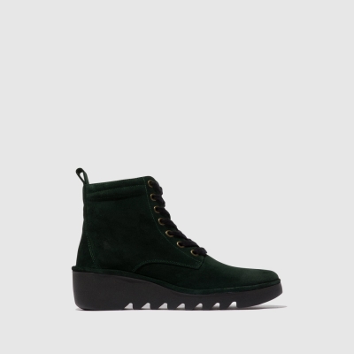 Green Fly London Lace-up Women's Ankle Boots | USA02TXYR