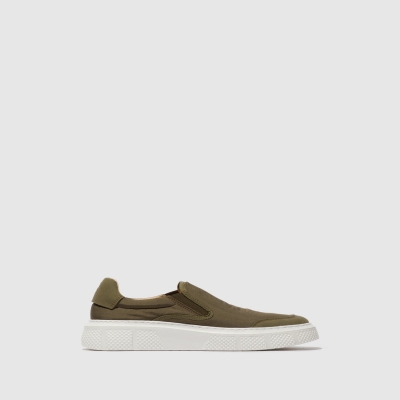 Khaki Fly London Slip-on KHAKI Men's Trainers | USA08TJGB