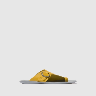 Mustard Fly London Open Toe Women's Mules | USA17EFJN