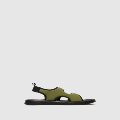 Olive / Black Fly London Sling-Back Women's Sandals | USA65PBFH