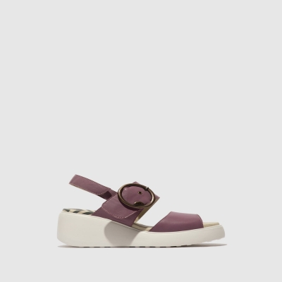 Purple Fly London Sling-Back Women's Sandals | USA03EYBU