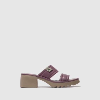 Purple Fly London Slip-on Women's Mules | USA94VJGI