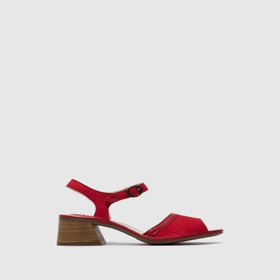 Red Fly London Ankle Strap Women's Sandals | USA78ZXJD