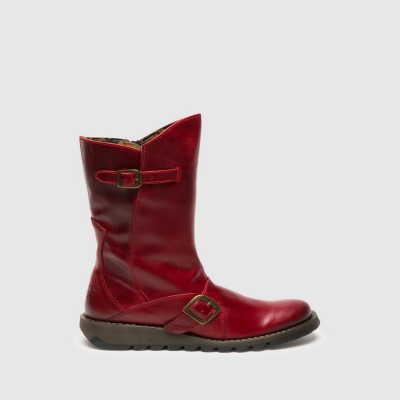 Red Fly London Buckle MES 2 Women's Boots | USA60HWFN