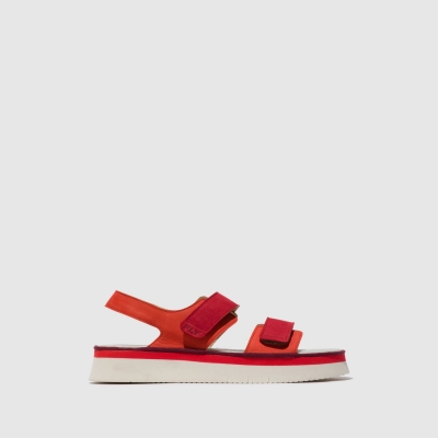 Red Fly London Sling-Back Women's Sandals | USA72XILV