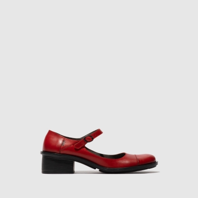 Red Fly London Slip-on Women's Mary Jane Shoes | USA60MOJN