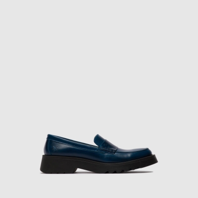 Royal Blue Fly London Slip-on Women's Loafers | USA28KJBO