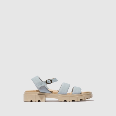 Sky Blue Fly London Sling-Back Women's Sandals | USA04VUPF