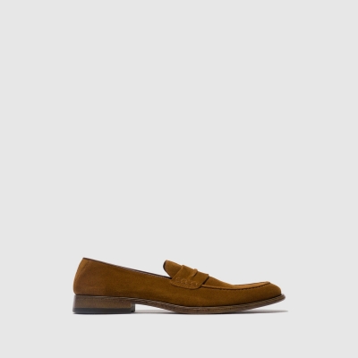 Tan Fly London Slip-on Men's Loafers | USA26ZUTV