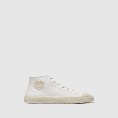 White Fly London Hi-Top Men's Trainers | USA60AMYI