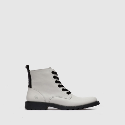 White Fly London Lace-up RUG Women's Ankle Boots | USA26TJRB