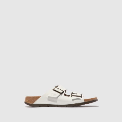 White Fly London Open Toe Women's Mules | USA08QSOA