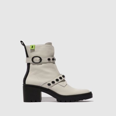 White Fly London Zip Up Women's Ankle Boots | USA34ECPQ