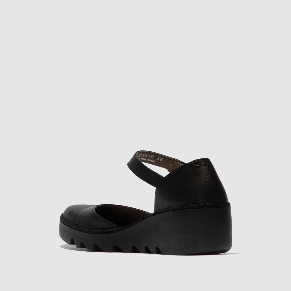 Black Fly London Ankle Strap Women's Sandals | USA30RTUK