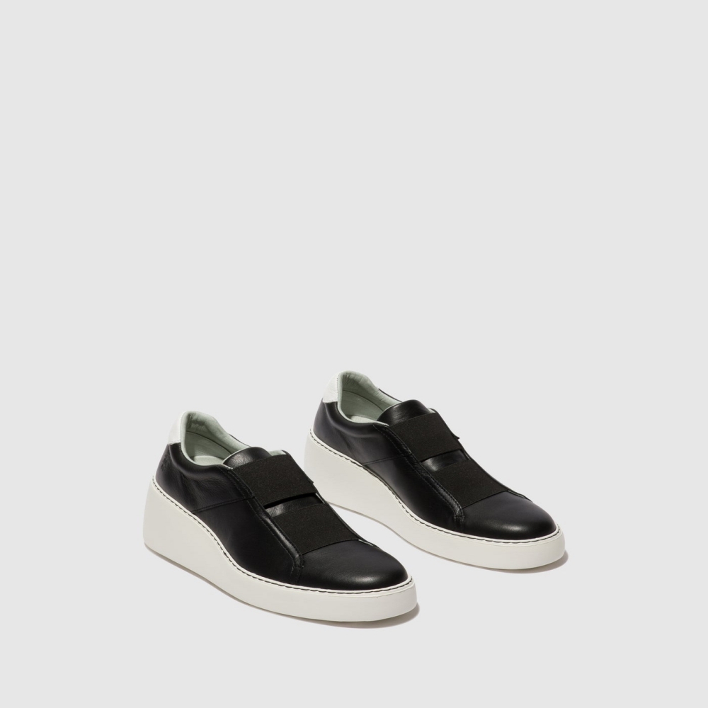 Black Fly London Elasticated Women's Trainers | USA70RDSE