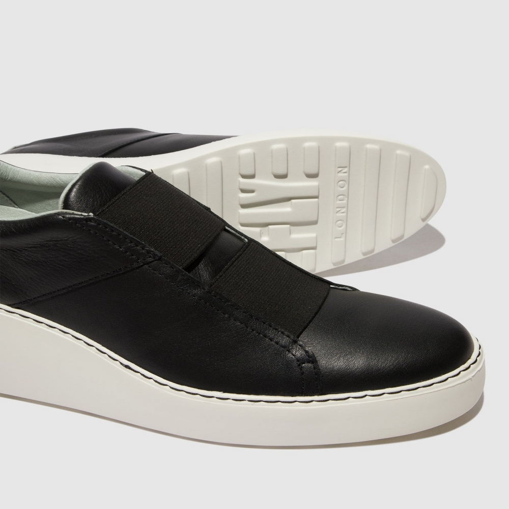 Black Fly London Elasticated Women's Trainers | USA70RDSE