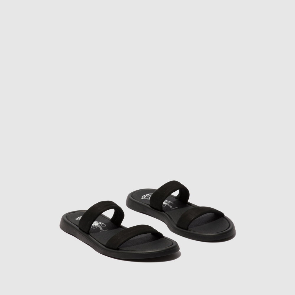 Black Fly London Flat Women's Sandals | USA08KZSE