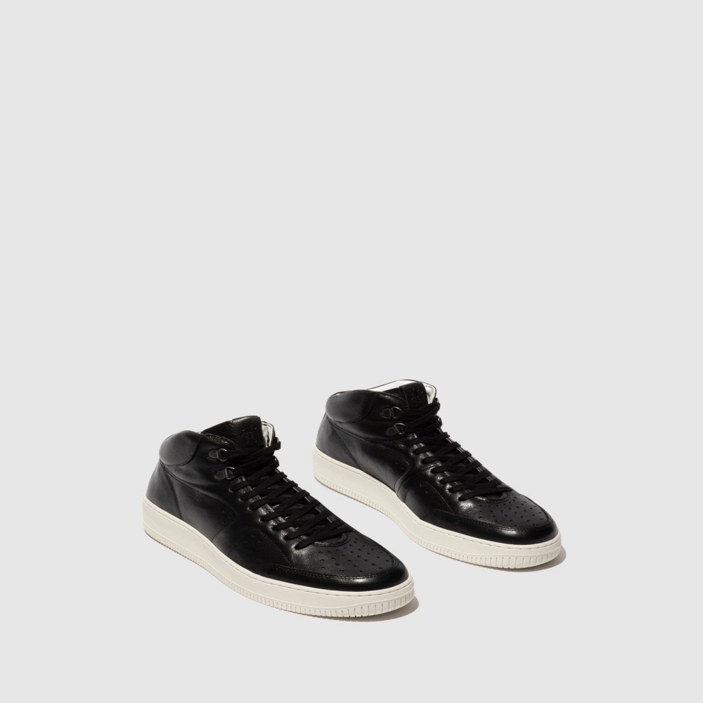 Black Fly London Hi-Top Men's Trainers | USA90DMHS